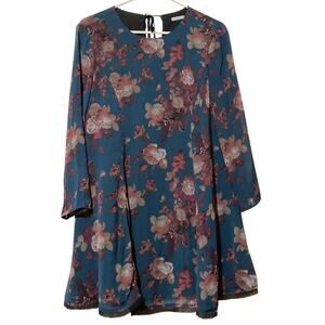 Kimchi Blue Urban Outfitters Size Medium Mini Dress Floaty Floral Print Lined